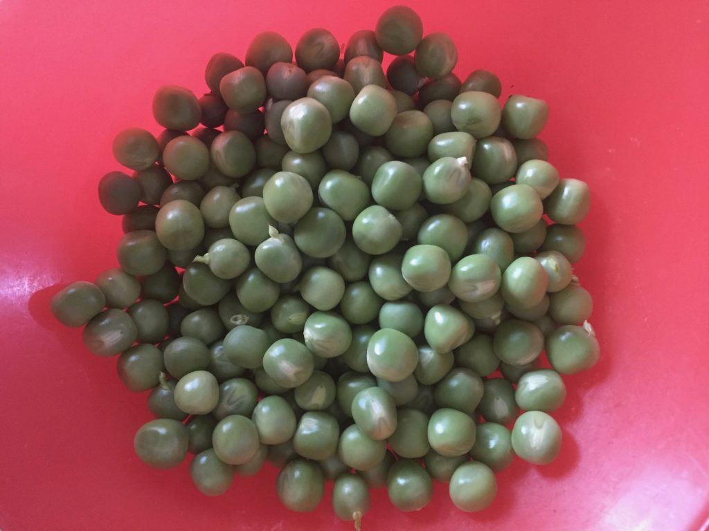Peas in a bowl.