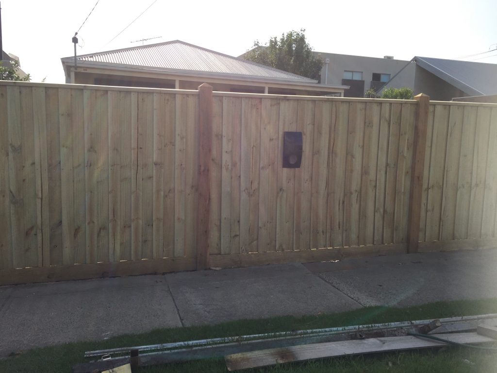 New paling front fence.
