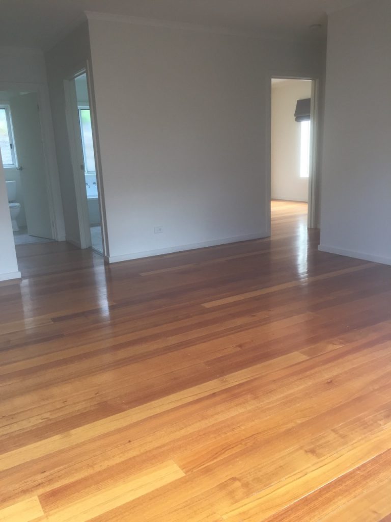 Empty rooms in the new house.