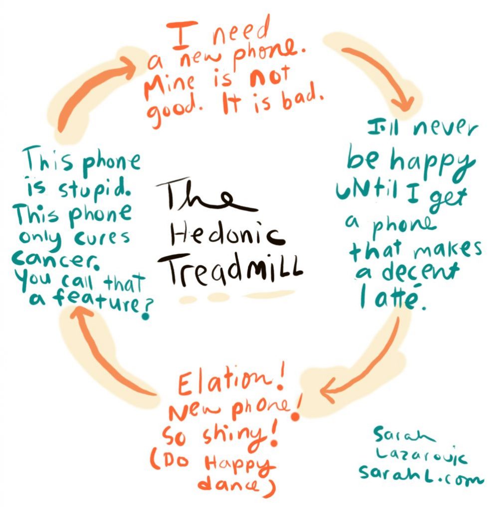 Flowchart for hedonic treadmill.