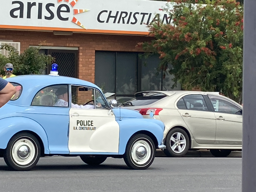 Cute cop car.