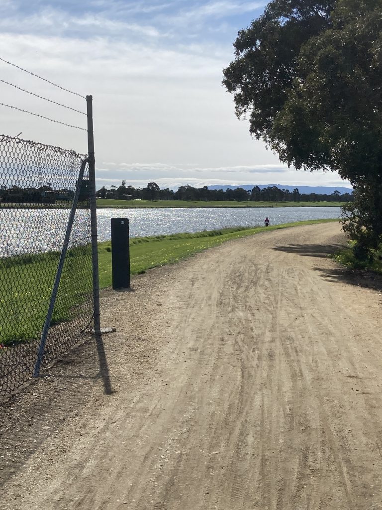 End of wire fence.