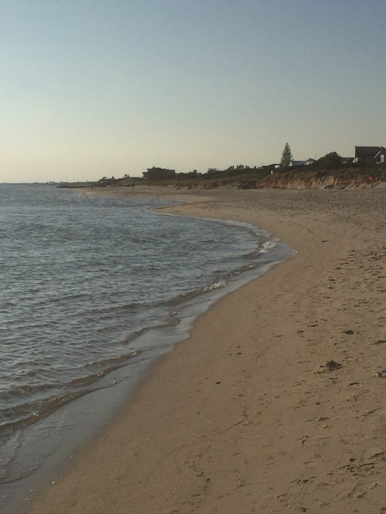 Backyard beach.