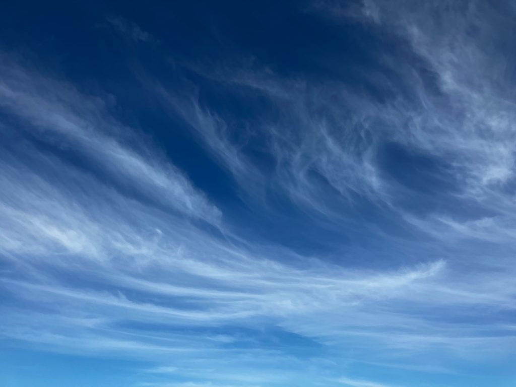 Sky at the backyard beach.